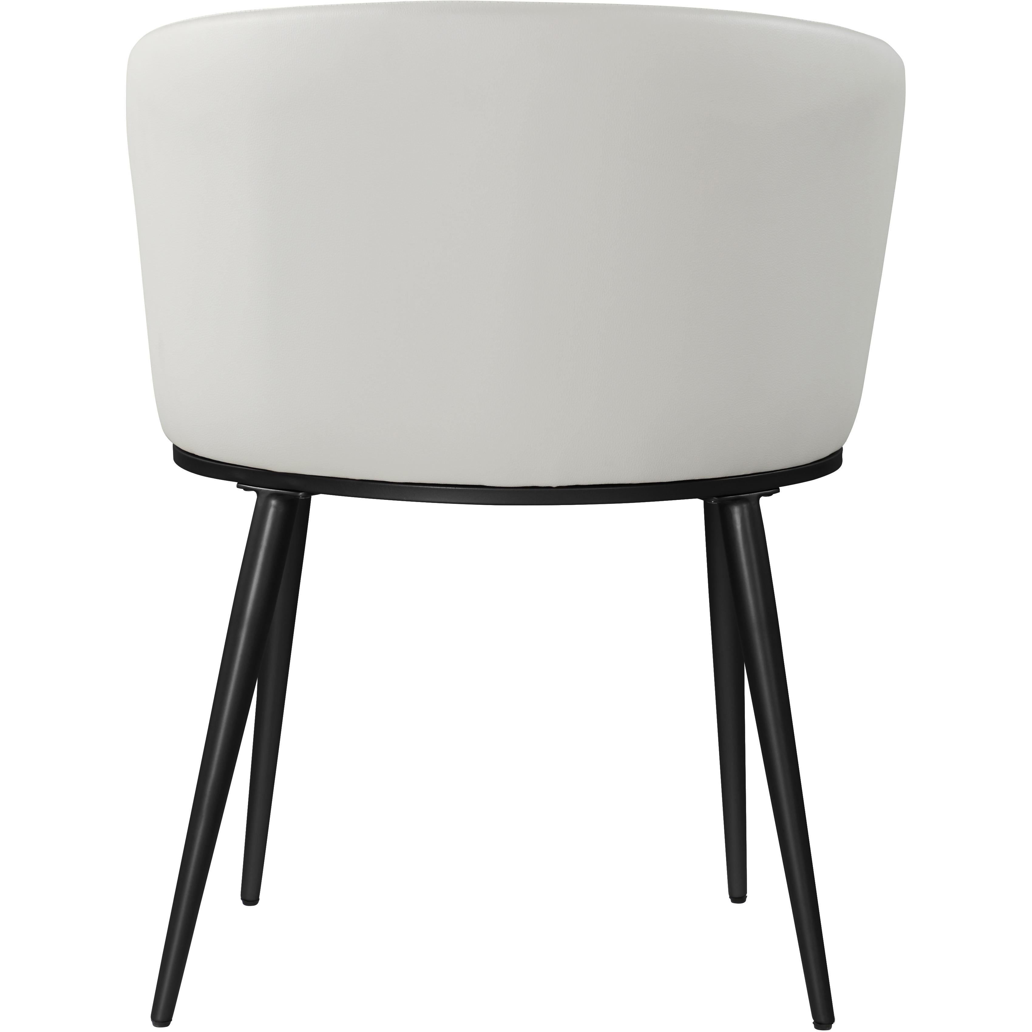 Meridian Skylar White Vegan Leather Dining Chair