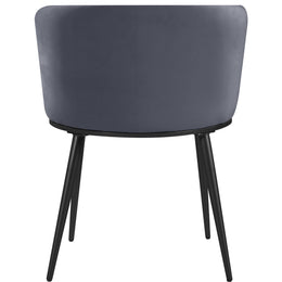 Meridian Skylar Grey Velvet Dining Chair