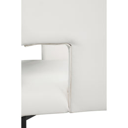 Meridian Caleb White Vegan Leather Dining Chair