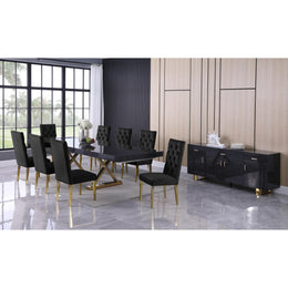 Meridian Excel Grey Oak Veneer Lacquer Extendable Dining Table (3 Boxes)