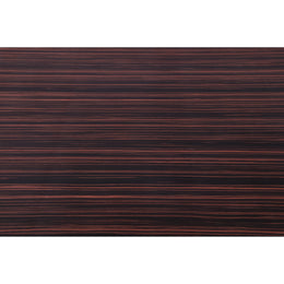 Meridian Excel Brown Zebra Wood Veneer Lacquer Extendable Dining Table (3 Boxes)