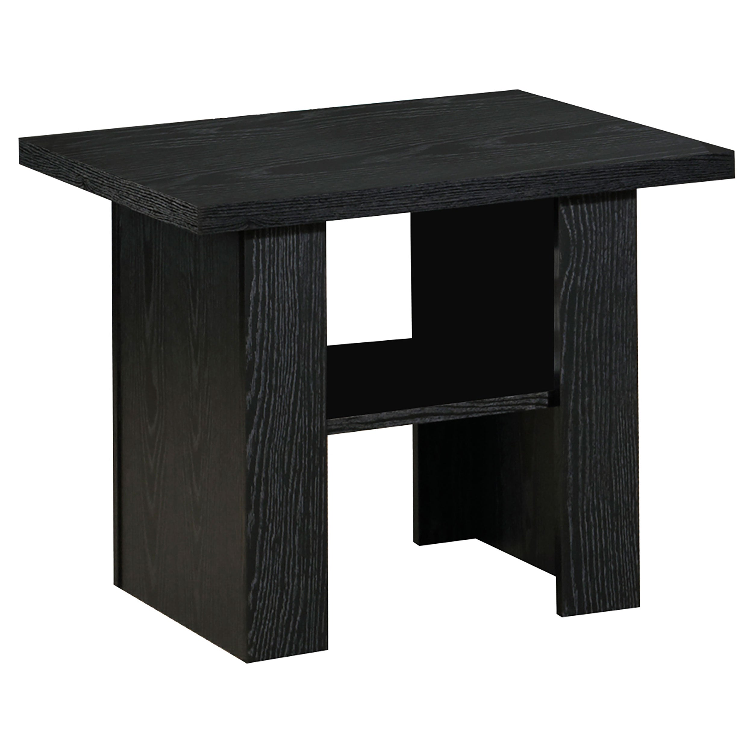 Rodez  Engineered Wood Coffee Table Set Black Oak