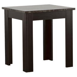 Rhodes  Faux Marble Top Coffee Table Set Brown
