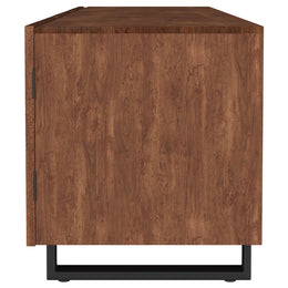 Trask 86-inch Wood TV Stand Media Console Mango Brown