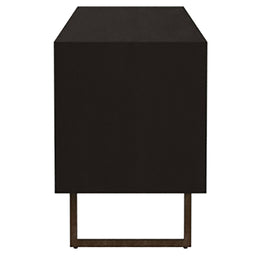 Marsden 2-door Mango Wood 70-inch TV Stand Charcoal Black