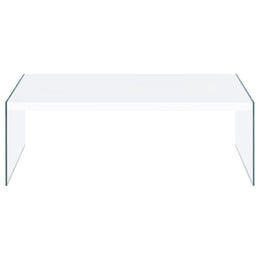 Opal Coffee and End Table Set White High Gloss