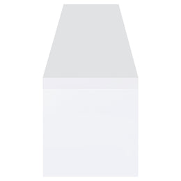 Jude 2-drawer Engineered Wood 71-inch TV Stand High Gloss White