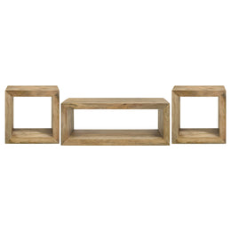Benton Solid Mango Coffee and End Table Set Natural