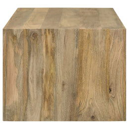 Benton Rectangular Solid Wood Coffee Table Natural