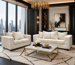510-2PC Black - Sofa & Loveseat Set