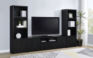 Winfield  Entertainment Center 78-inch TV Stand Black