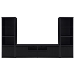 Winfield  Entertainment Center 78-inch TV Stand Black