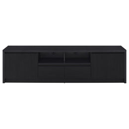 Winfield  Entertainment Center 78-inch TV Stand Black