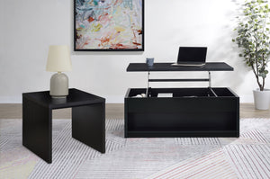 Knapp  Lift Top Coffee Table Set Black