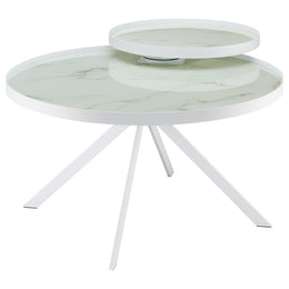 Briggs  Round Coffee and End Table Set Black