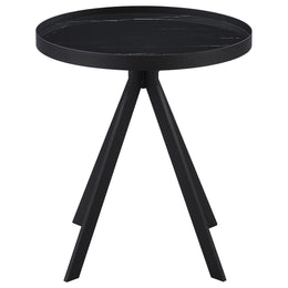 Briggs  Round Coffee and End Table Set Black