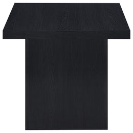 Max Square Engineered Laminate End Side Table Black