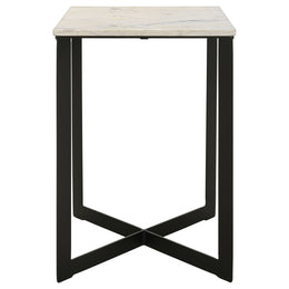 Tobin  Marble Top Coffee and End Table Set White