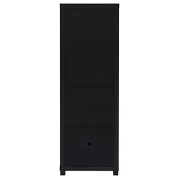Jupiter 3-shelf Engineered Wood Media Tower Black