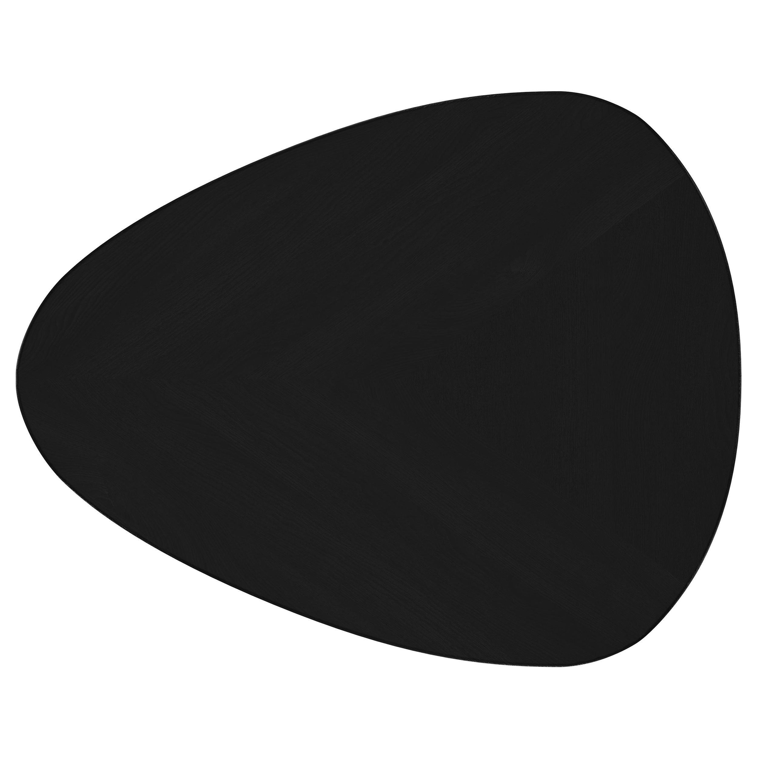 Odessa  Triangular Coffee and End Table Set Black