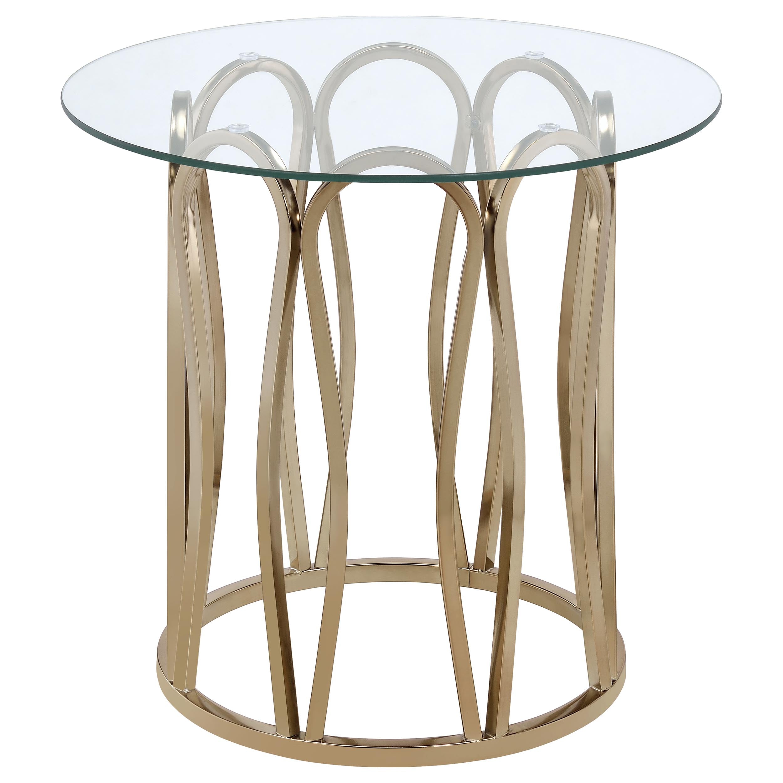 Merced 2-piece Rectangular Coffee and End Table Set Nickel