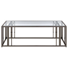 Adri Rectangular Glass Top Coffee Table