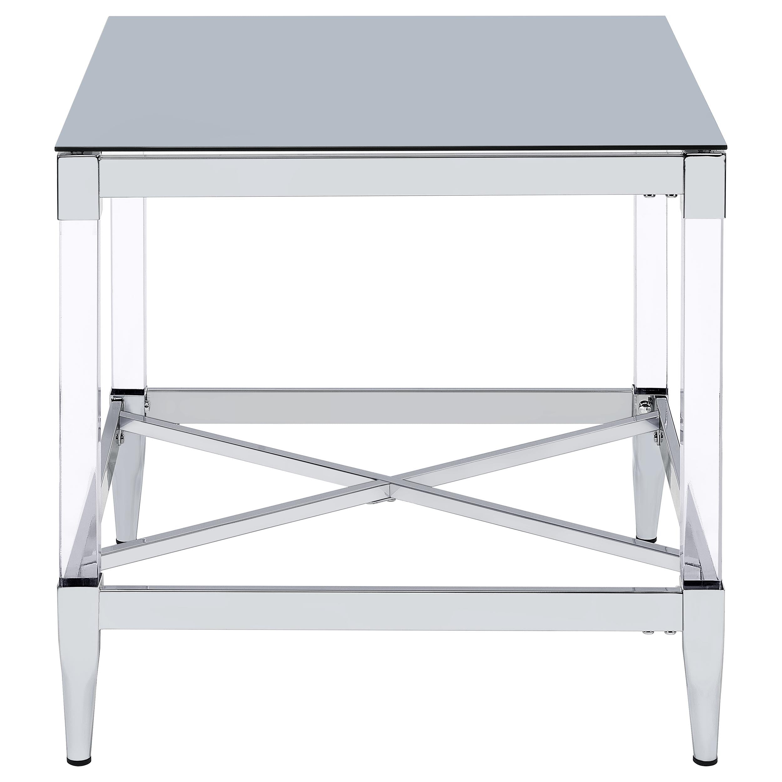 Lindley Square Coffee and End Table Set Chrome