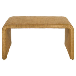 Cahya  Rattan Coffee and End Table Set Black