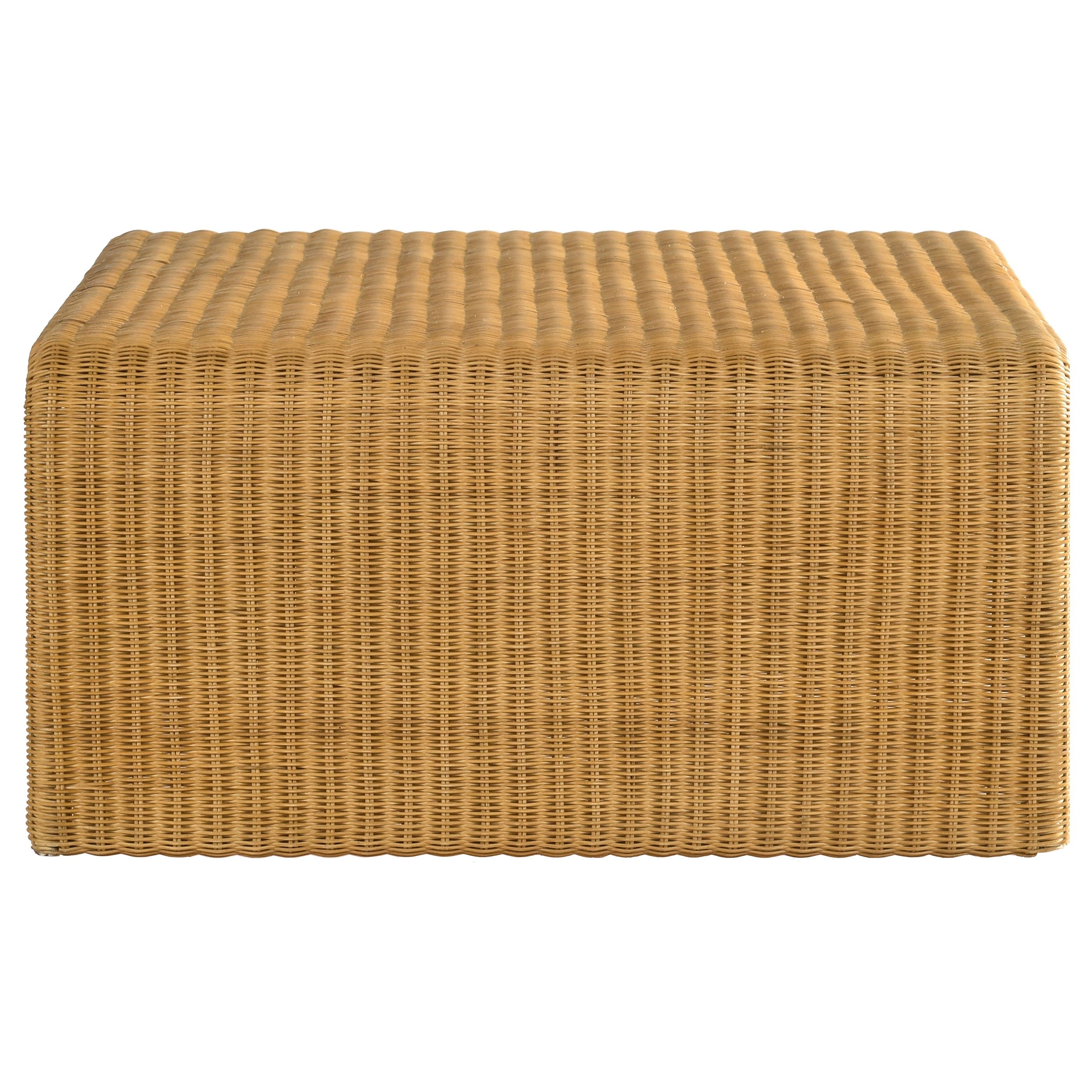 Cahya Square Woven Rattan Coffee Table Natural