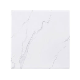 Visalia Faux Marble Top Stainless Steel End Table Gold