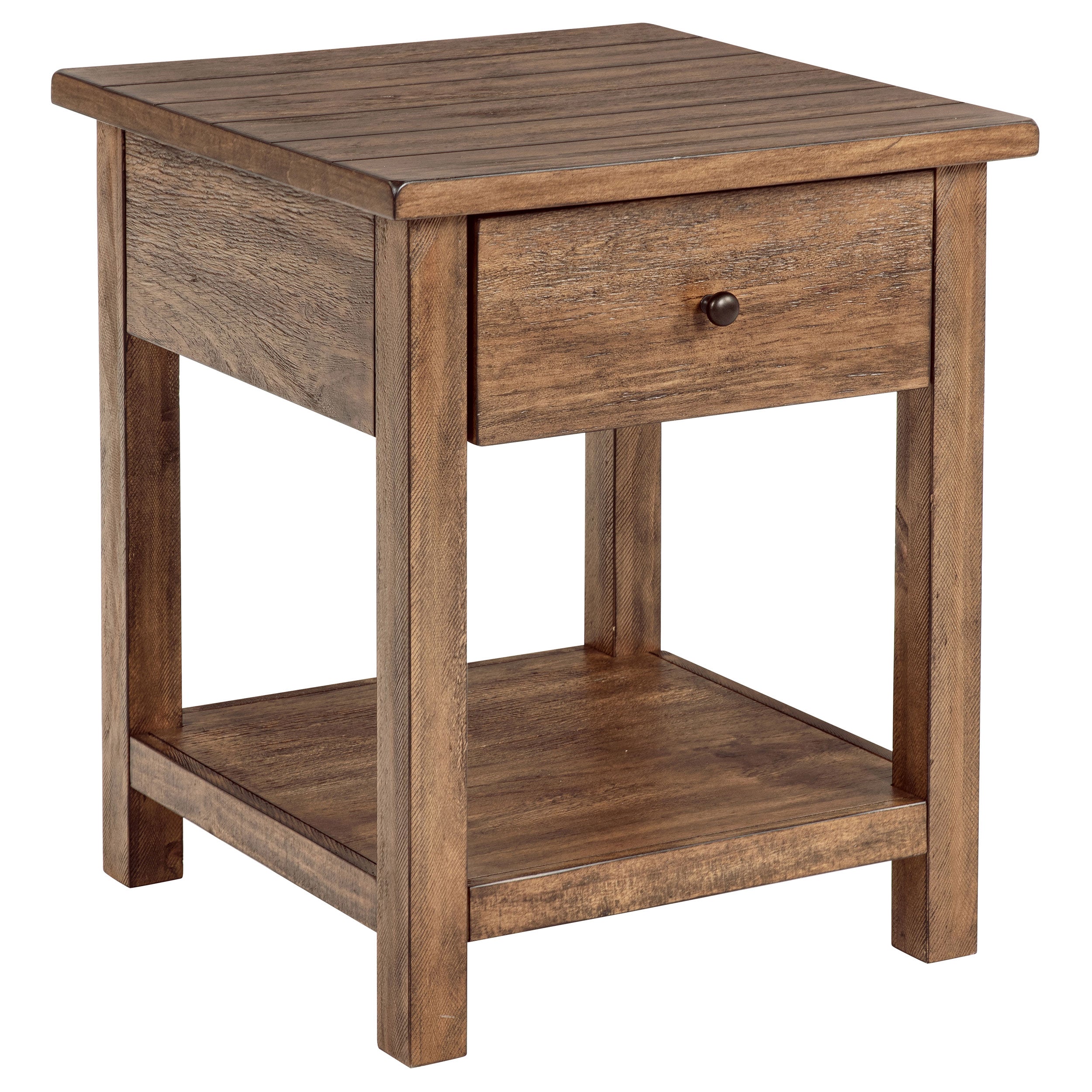 Payne  Coffee and 1-drawer End Table Set Brown