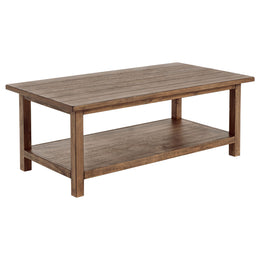 Payne  Coffee and 1-drawer End Table Set Brown