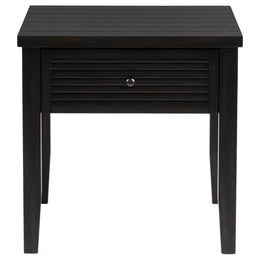 Concord 1-drawer Square End Table Distressed Java