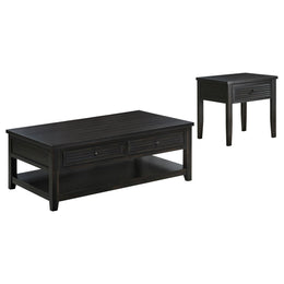 Colmar  Engineered Wood Coffee Table Set Golden Oak