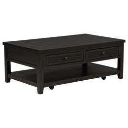 Concord  Coffee and End Table Set Distressed Java