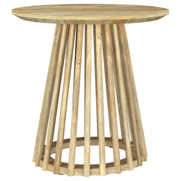Touhy  Round Coffee and End Table Set Natural Mango