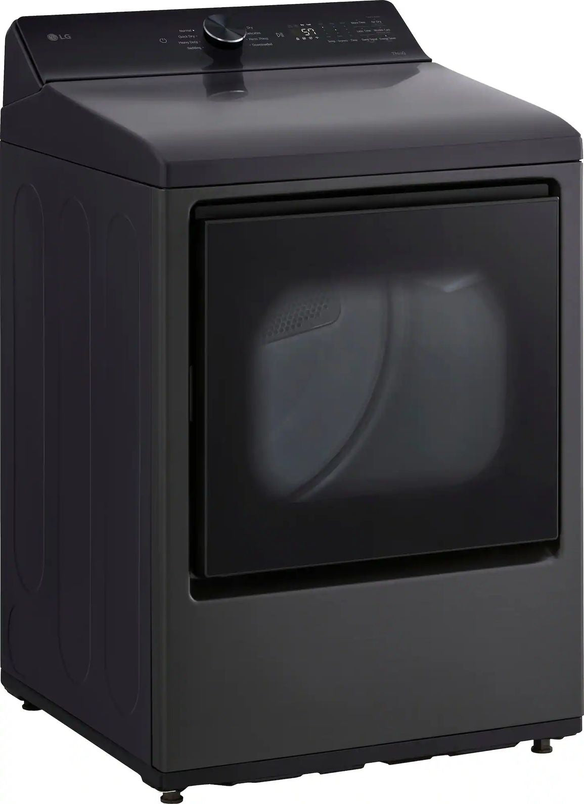 Package - LG - 5.0 Cu. Ft. High-Efficiency Smart Top Load Washer with Easy Unload and 7.3 Cu. Ft. Smart Electric Dryer with Sensor Dry - Platinum Black