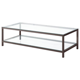 Trini Coffee and End Table Set Black Nickel