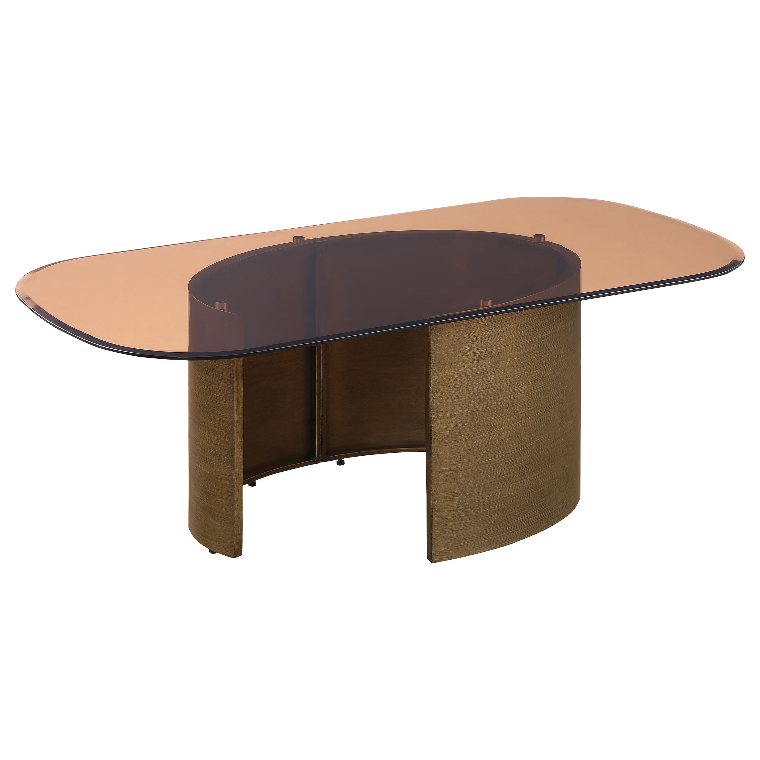 Morena  Coffee and End Table Set Brushed Bronze