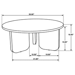 Dale Round Solid Mango Wood Coffee Table Brown