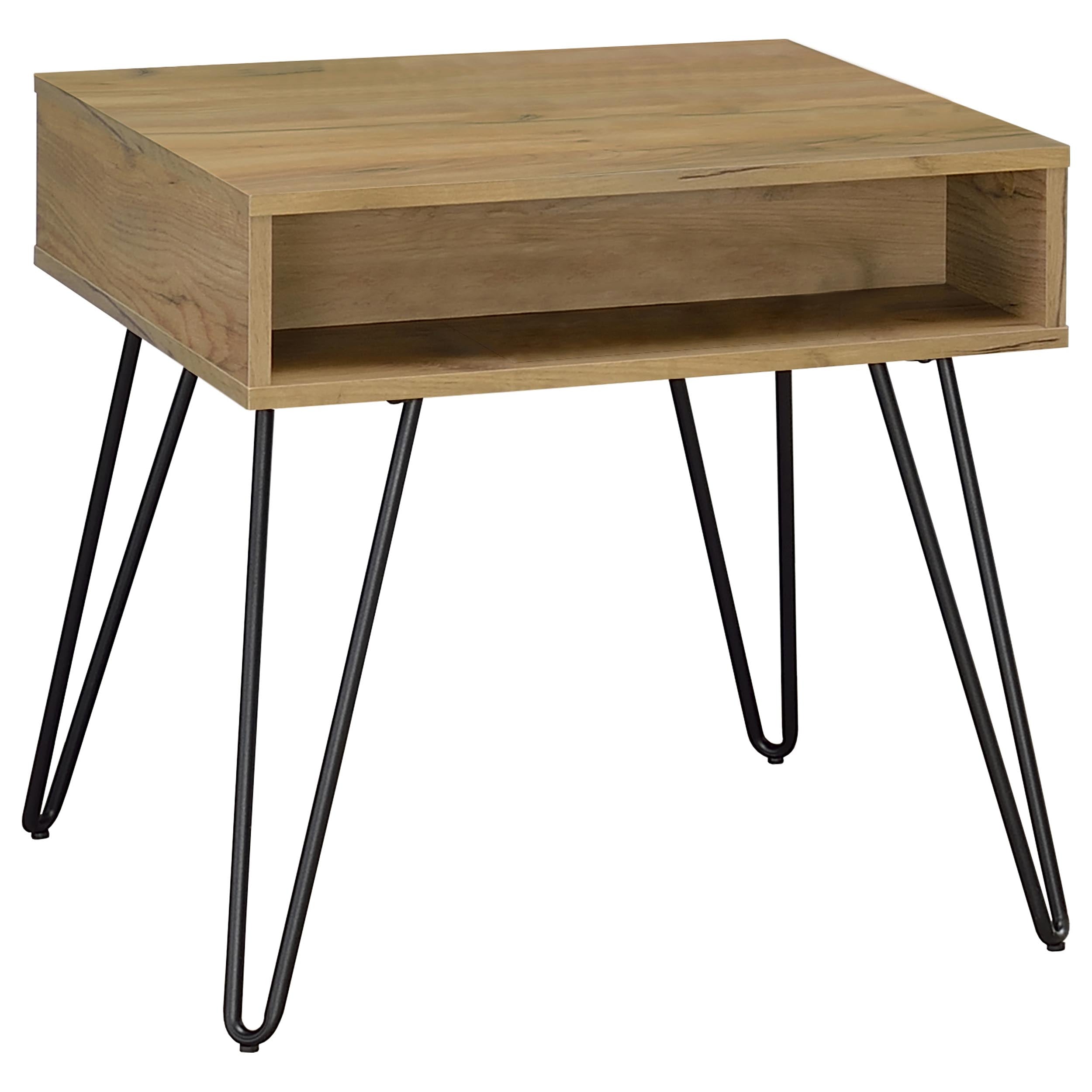 Fanning Lift Top Coffee and End Table Set Golden Oak