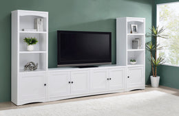 Laughlin  Entertainment Center TV Stand Dark Pine