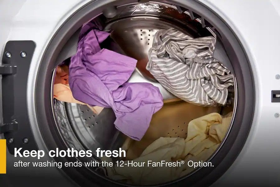 Whirlpool - 4.5 Cu. Ft High Efficiency All In One Washer/Dryer Combo with Steam and Load & Go XL Dispenser - White