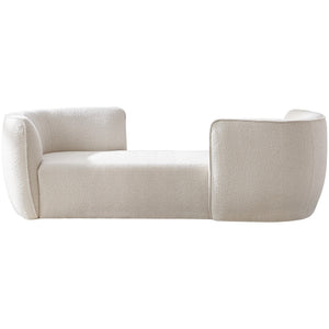 Meridian Hilton Cream Fabric Chaise