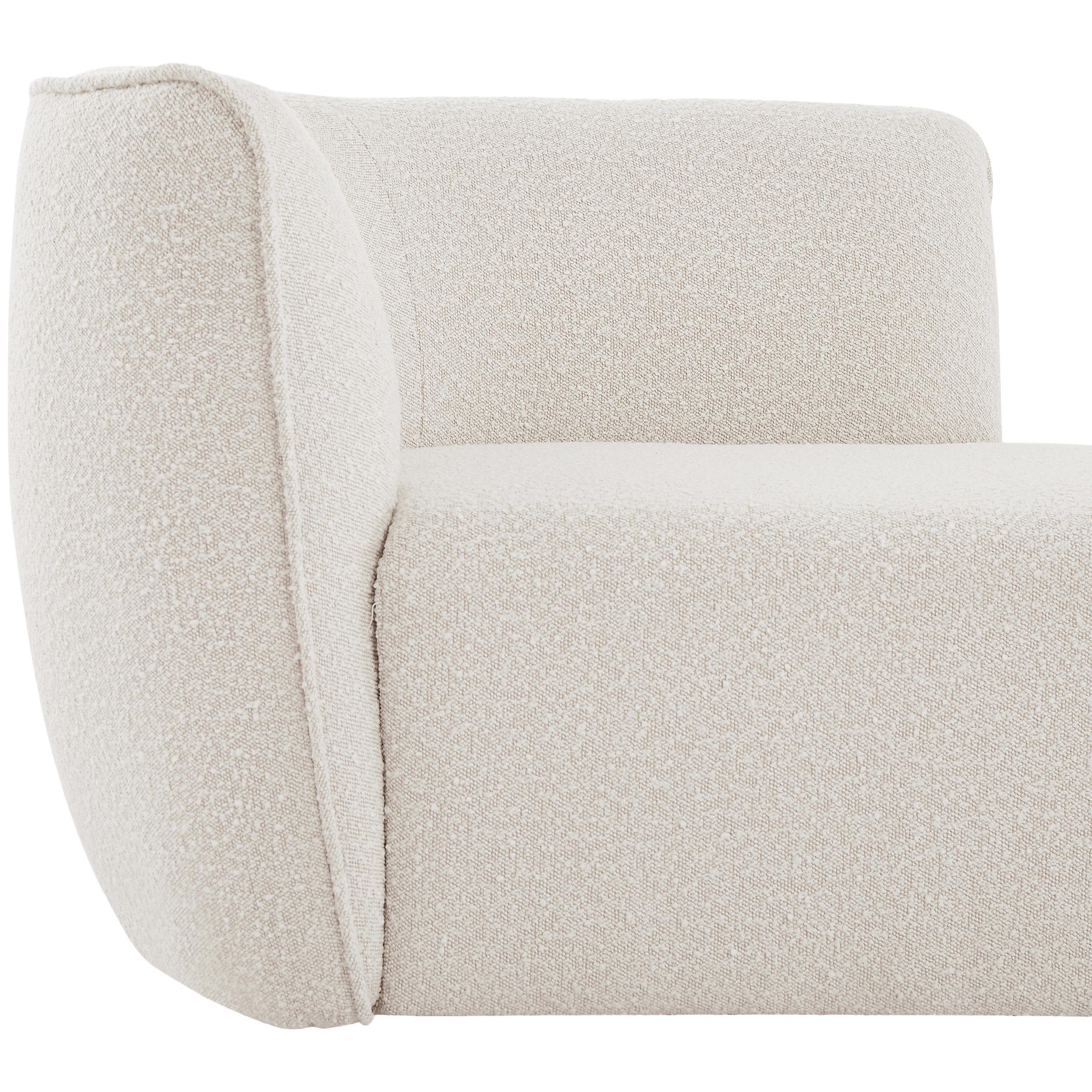 Meridian Hilton Cream Fabric Chaise