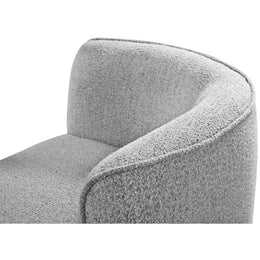 Meridian Hilton Grey Fabric Chaise