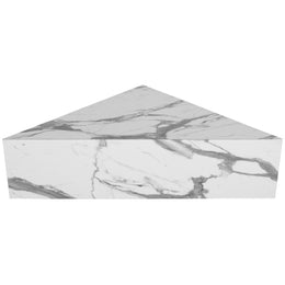 Meridian Aritzia White Faux Marble Coffee Table