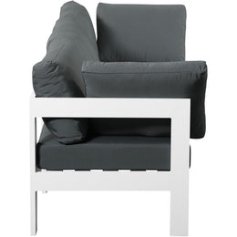 Meridian Nizuc Grey Water Resistant Fabric Outdoor Patio Modular Sofa