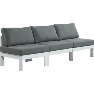 Meridian Nizuc Grey Water Resistant Fabric Outdoor Patio Modular Sofa