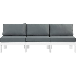 Meridian Nizuc Grey Water Resistant Fabric Outdoor Patio Modular Sofa